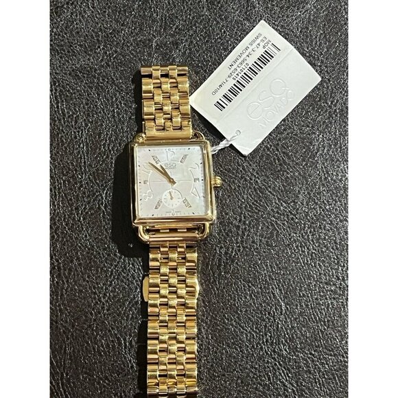 ESQ Movado Women's 07101416 Rose Gold-Plated Steel Mother of Pearl Watch - Picture 2 of 8